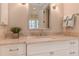 Elegant bathroom with a vanity, soaking tub, and walk-in shower at 641 Key Royale Dr, Holmes Beach, FL 34217