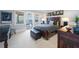 Bright bedroom with comfortable bed, and private access to deck at 641 Key Royale Dr, Holmes Beach, FL 34217