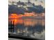 Stunning sunset over the water at 641 Key Royale Dr, Holmes Beach, FL 34217