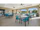 Relaxing pool area with covered seating and tables at 8303 Dove Bog Ter, Parrish, FL 34219