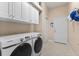 Bright laundry room with modern washer and dryer at 9604 53Rd E Ter, Bradenton, FL 34211