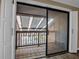 Private balcony with sliding glass doors and skylights at 1460 Landings Cir # 51, Sarasota, FL 34231