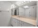 Bathroom vanity with double sinks and marble countertop at 1460 Landings Cir # 51, Sarasota, FL 34231