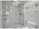 Large walk-in shower with glass enclosure at 1460 Landings Cir # 51, Sarasota, FL 34231