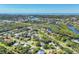 Aerial view of neighborhood near the coast at 1607 Landfall Dr, Nokomis, FL 34275