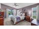 Spacious main bedroom with pool view and walk-out access at 2419 7Th E Ct, Ellenton, FL 34222