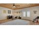 Home office with wood floors, ceiling, desk, and decor at 25205 67Th E Ave, Myakka City, FL 34251