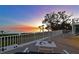Serene deck offering sunset views and water views at 3804 Bayside Dr, Bradenton, FL 34210