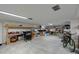 Large storage area with shelving and space for bikes and boards at 3804 Bayside Dr, Bradenton, FL 34210