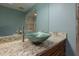 Bathroom featuring a granite countertop and artistic vessel sink at 4002 Wilshire E Cir # 90, Sarasota, FL 34238