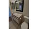 Bathroom with vanity, toilet and large mirror at 4042 Kingsfield Dr, Parrish, FL 34219