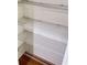 Empty pantry with wire shelving; ready for organization at 4042 Kingsfield Dr, Parrish, FL 34219