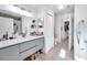 Modern bathroom with gray vanity and spacious layout at 4140 Central Sarasota Pkwy # 1233, Sarasota, FL 34238
