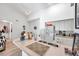 Modern kitchen with breakfast bar and white cabinets at 4140 Central Sarasota Pkwy # 1233, Sarasota, FL 34238