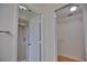 Bathroom with shower and walk-in closet at 7171 Wood Creek Dr # 5, Sarasota, FL 34231