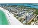 Aerial view of the building and its surroundings at 1102 Benjamin Franklin Dr # 407, Sarasota, FL 34236