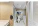 Bathroom with shower/tub combo, toilet and vanity at 1102 Benjamin Franklin Dr # 407, Sarasota, FL 34236