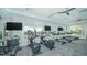 Fitness center with treadmills, ellipticals, and other cardio equipment at 17923 Polo Trl, Bradenton, FL 34211