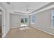 Main bedroom with sliding glass doors to backyard at 2179 W Price Blvd, North Port, FL 34286