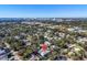 Aerial view showing home's location and proximity to the city at 2586 Prospect St, Sarasota, FL 34239