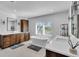 Modern bathroom with soaking tub, double vanity, and lots of storage at 2586 Prospect St, Sarasota, FL 34239