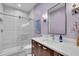Modern bathroom with walk-in shower and stylish vanity at 2586 Prospect St, Sarasota, FL 34239