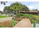 Wooden community dock offering lake access at 2917 Park Lake Dr # 2917, Bradenton, FL 34209
