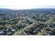 Aerial view of the house and surrounding neighborhood, near the coast at 3615 Kingston Blvd, Sarasota, FL 34238