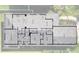 Overhead view of a home's layout, including the garage and screened porch at 3632 Shimmering Oaks Dr, Parrish, FL 34219