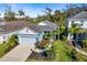 Aerial view of charming two-story home at 3632 Shimmering Oaks Dr, Parrish, FL 34219