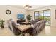 Cozy living room features comfortable seating and a view of the lanai at 6517 Willowshire Way, Bradenton, FL 34212