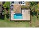 Overhead view of community pool at 6517 Willowshire Way, Bradenton, FL 34212