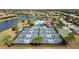 Expansive recreational area with pickleball and tennis courts at 6517 Willowshire Way, Bradenton, FL 34212