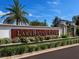 LakeHouse Cove community entrance with landscaping and signage at 764 Tailwind Pl, Sarasota, FL 34240