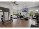 Modern fitness center with treadmills and weight machines at 905 Addington Ct # 203, Venice, FL 34293