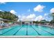Large community pool with lap lanes at 905 Addington Ct # 203, Venice, FL 34293