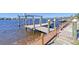 Spacious boat dock with lift and waterfront views at 1014 Overlook Ct, Bradenton, FL 34208