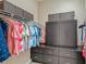 Well-organized closet with ample hanging space and drawers at 1014 Overlook Ct, Bradenton, FL 34208