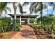 Brick paved walkway to the community clubhouse entrance at 1014 Overlook Ct, Bradenton, FL 34208