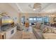 Open living area showcasing water views and comfortable furnishings at 1014 Overlook Ct, Bradenton, FL 34208