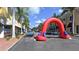 Town square with inflatable arch and tables for an event at 1014 Overlook Ct, Bradenton, FL 34208
