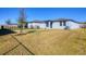 Spacious backyard with grassy lawn and privacy fence at 148 Whiteland Bnd, Nokomis, FL 34275