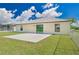 Large backyard with patio and chain link fence at 2073 Damascus Ln, Punta Gorda, FL 33983