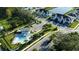 Aerial view of community pool and townhouses at 274 Via Anina Dr, Sarasota, FL 34243