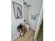 Simple bathroom with toilet, shower, and a decorative plant at 3504 Beneva Rd # 206, Sarasota, FL 34239