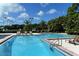 Resort-style pool with plenty of lounge chairs at 401 Walls Way, Osprey, FL 34229