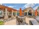 Enjoy the view from this patio with pergola and seating at 4211 Palacio Dr, Sarasota, FL 34238