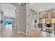 Home office with built-in desk and access to pool views at 5403 Tidewater Preserve Blvd, Bradenton, FL 34208