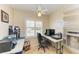 Home office space with desk and window overlooking the backyard at 6620 Pineview Ter, Bradenton, FL 34203