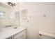 Clean bathroom with white vanity, mirror and tiled floor at 665 Park Cir # 58, Bradenton, FL 34207
